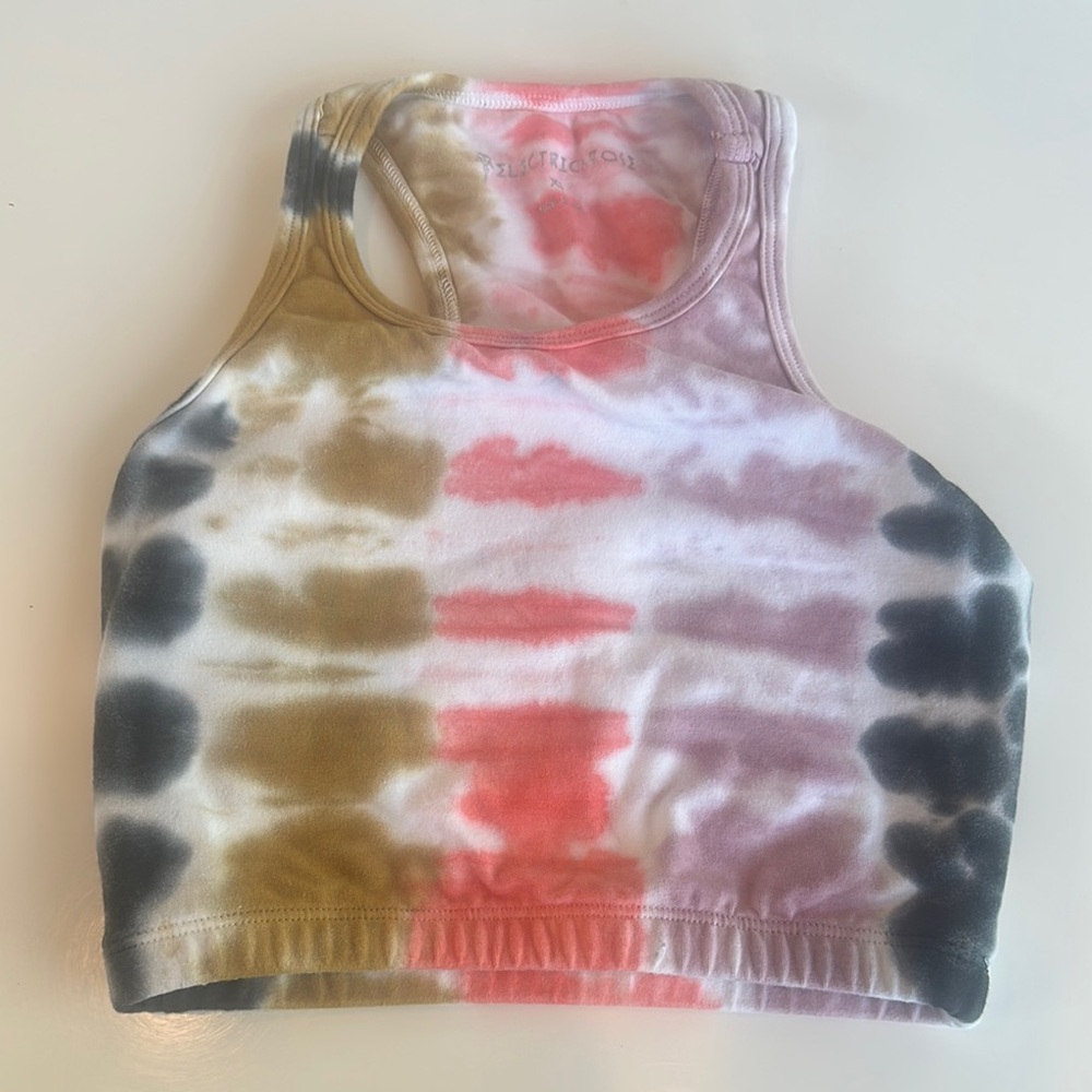 Colorful Tie-Dye Racerback Top